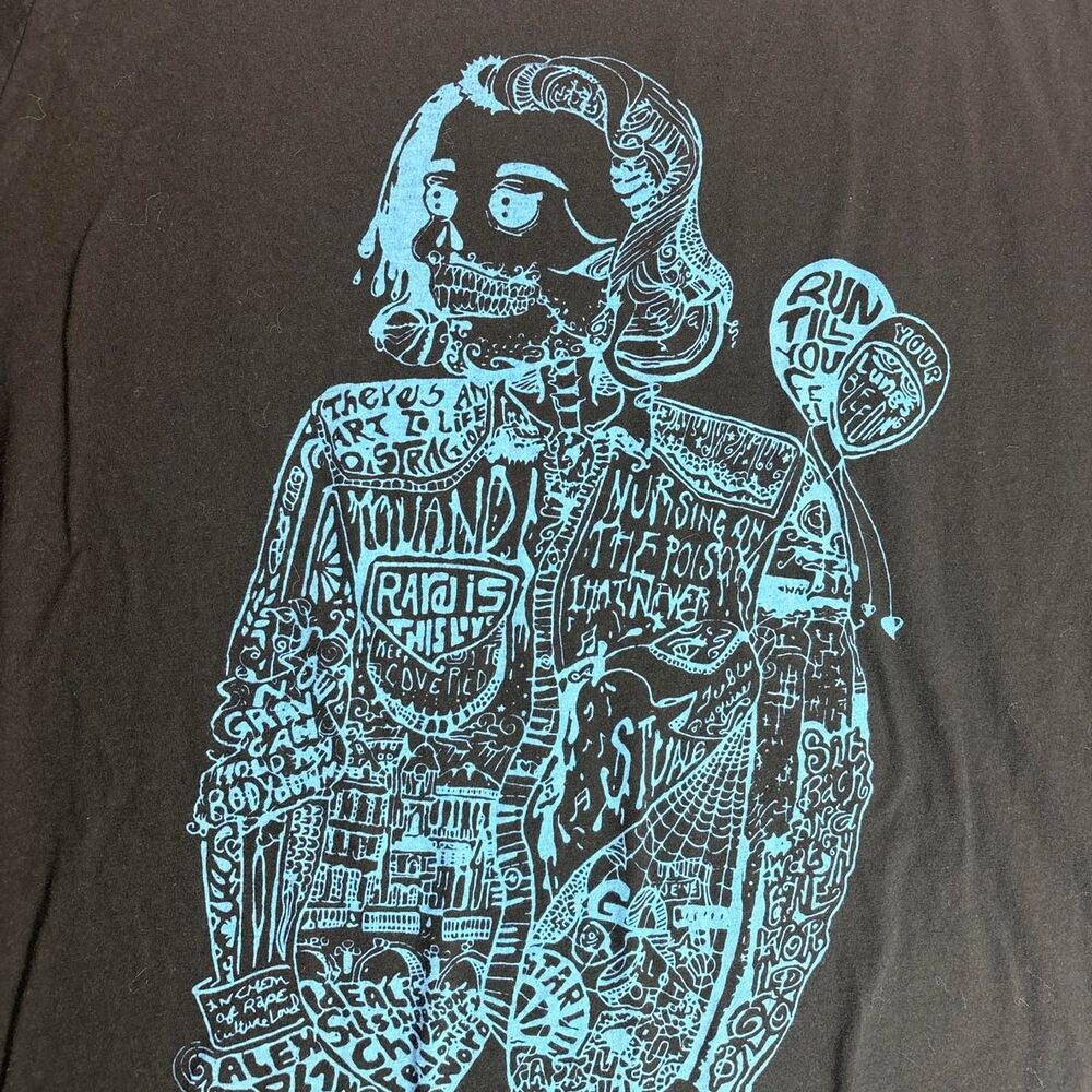 Hozier Artsy Men's Black and Blue XXL T-shirt